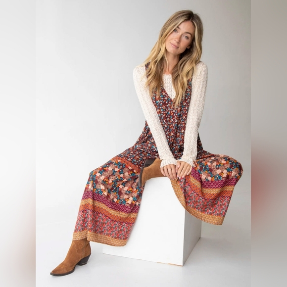 NATURAL LIFE Pants - Natural Life Let's Just Go Wide-Leg Jumpsuit